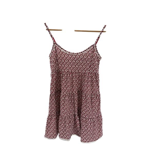 Vintage Olsenboye Stiletto Tiered Lace Trimmed Babydoll Mini Dress Sz S - Picture 2 of 7